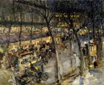 Живопись | Константин Коровин | Париж. Кафе де ля Пэ, 1906
