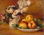 Живопись | Пьер Огюст Ренуар | Яблоки и цветы, 1895-96