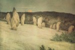 Живопись | Теодор Киттельсен | Снопы пшеницы в лунном свете, 1900