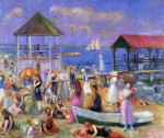 Живопись | Уильям Джеймс Глакенс | Beach Scene, New London, 1918