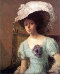 Живопись | Джулиан Олден Уир | Голубое платье, 1907