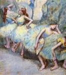 Живопись | Эдгар Дега | Балерины за кулисами, 1900