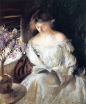 Живопись | Эдмунд Чарльз Тарбелл | Girl Reading (by a Window), 1903