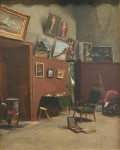Живопись | Фредерик Базиль | The Studio on the Rue de Furstenberg, 1865