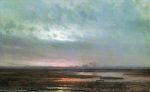 Живопись | Алексей Саврасов | Закат над болотом, 1871