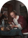 Живопись | Ян Стен | Girl Eating Oysters, 1658-61