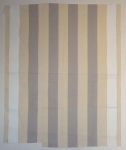 Живопись | Даниель Бюрен | Peinture acrylique blanche sur tissu rayé blanc et gris clair, 1967