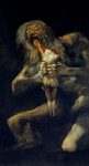 Живопись | Франсиско Гойя | Мрачные картины | Сатурн, пожирающий своего сына