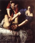 Живопись | Артемизия Джентилески - Юдифь, обезглавливающая Олоферна (1612—1613)