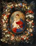 Живопись | Питер Пауль Рубенс и Ян Брейгель Старший | Богородица, младенец Иисус и ангелы в цветочной гирлянде, ок. 1616-17
